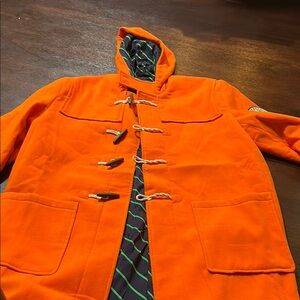 Orange Toggle Coat